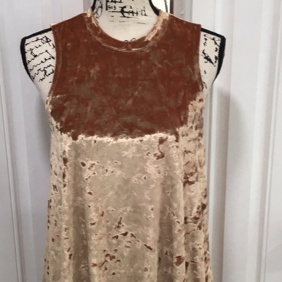 🆕 FOREVER 21 Velour Mock Neck Sleeveless Mini Dress - Picture 3 of 13